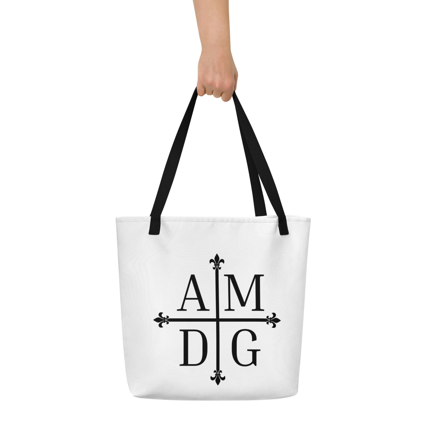 AMDG Large Tote Bag