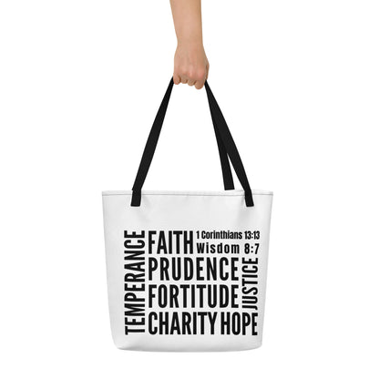 Virtues Large Tote Bag