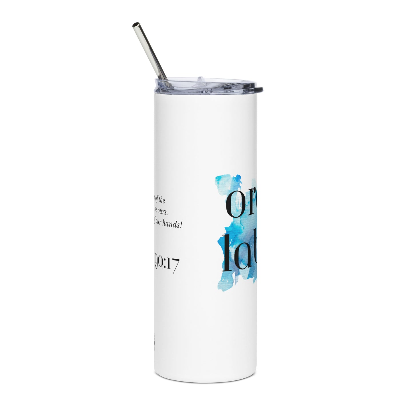 Ora et Labora Stainless steel tumbler