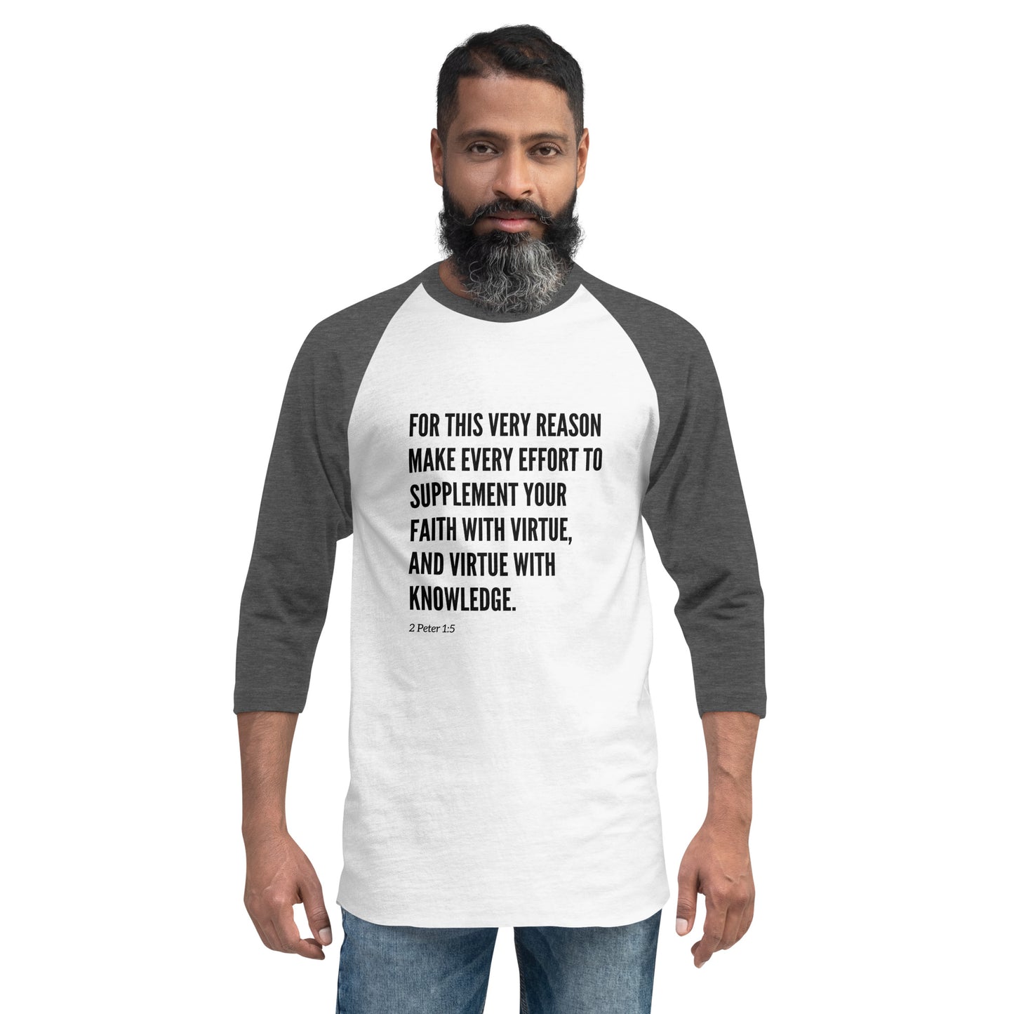 Call to Virtue 3/4 sleeve unisex raglan shirt