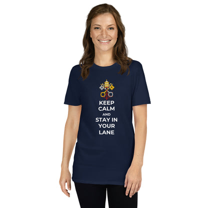 Stay in your lane Short-Sleeve slim fit T-Shirt